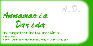 annamaria darida business card