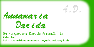 annamaria darida business card